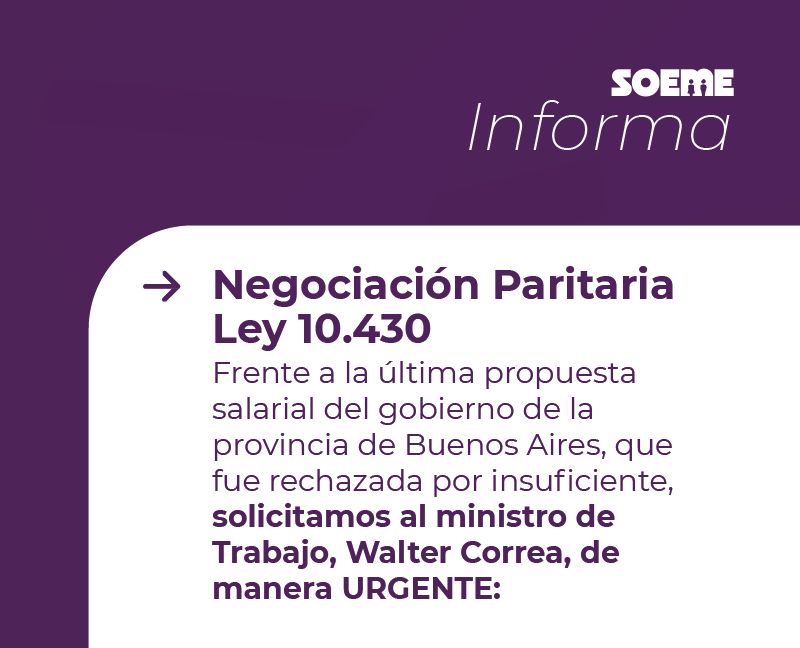 Ley 10.430: novedades paritarias 2026
